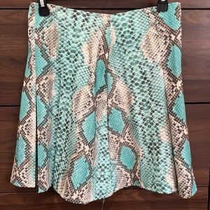 Animal pattern mini skirt